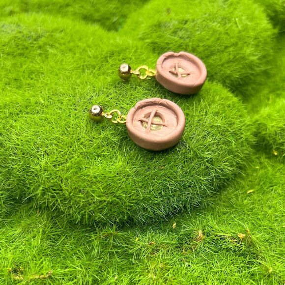 Fairy Window Polymer Clay Hypoallergenic Handmade Dangle Earrings Hobbit Fairy - Picture 4 of 10